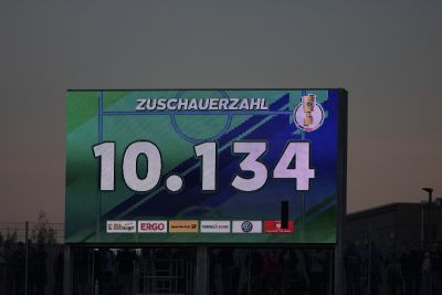 Stadion-Neubau Zwickau Erstes Spiel