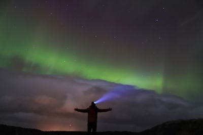 Unser erstes richtig sichtbares Polarlicht