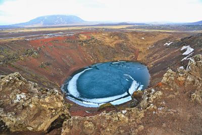 Kratersee des Kedir-Vulkans