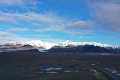 Blick auf Svinafell Gletscher